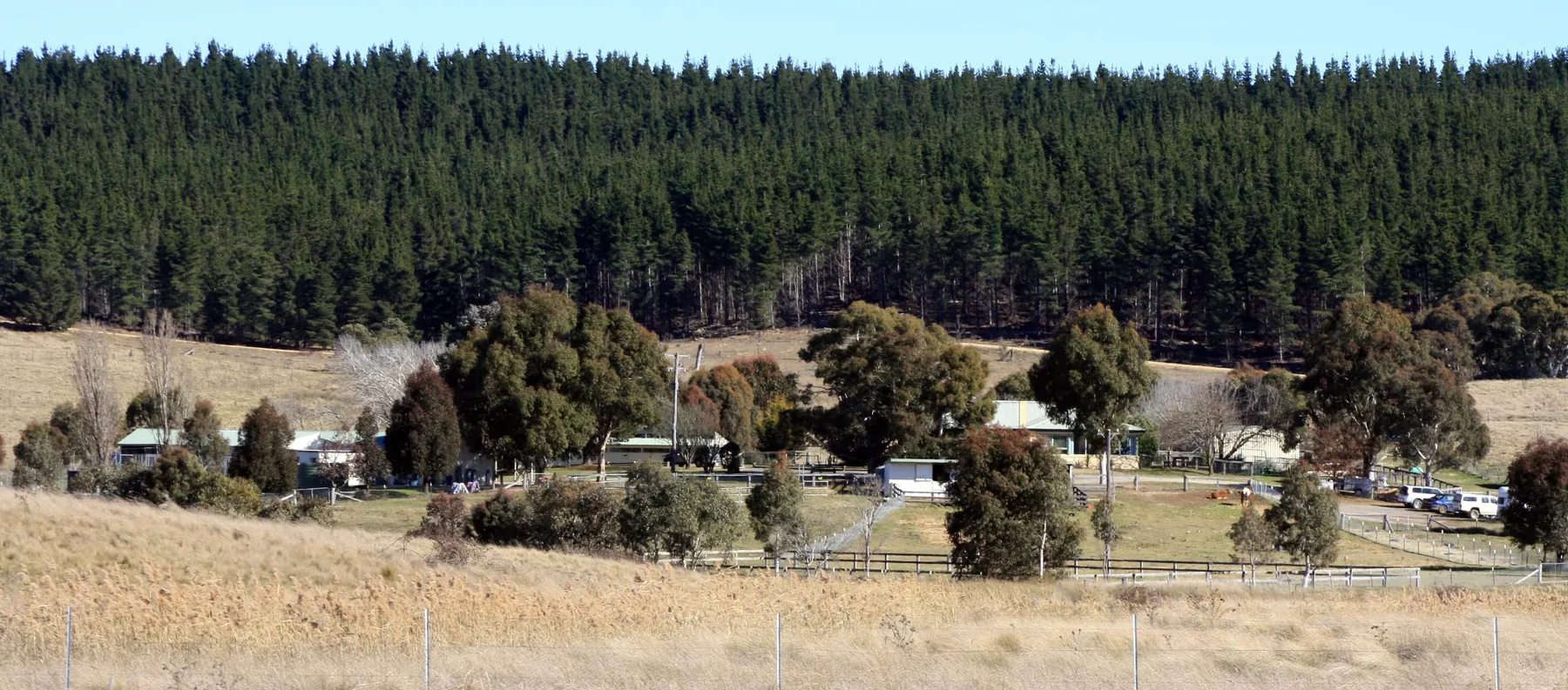 Aerial view of the Sonza property in the Kowen valley